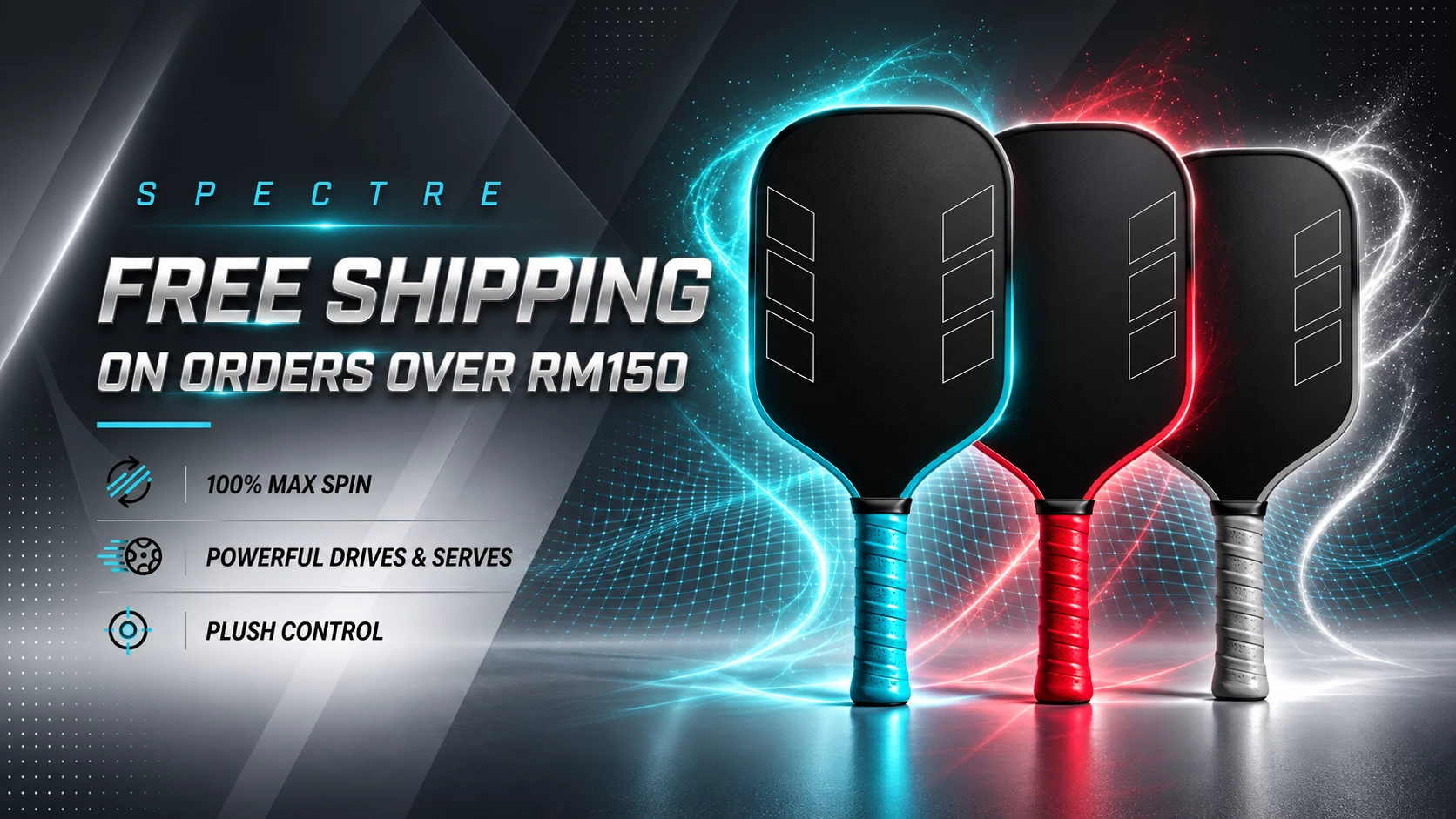 Spectre — free shipping on orders over RM150. 100% max spin, powerful drives and serves, plush control.