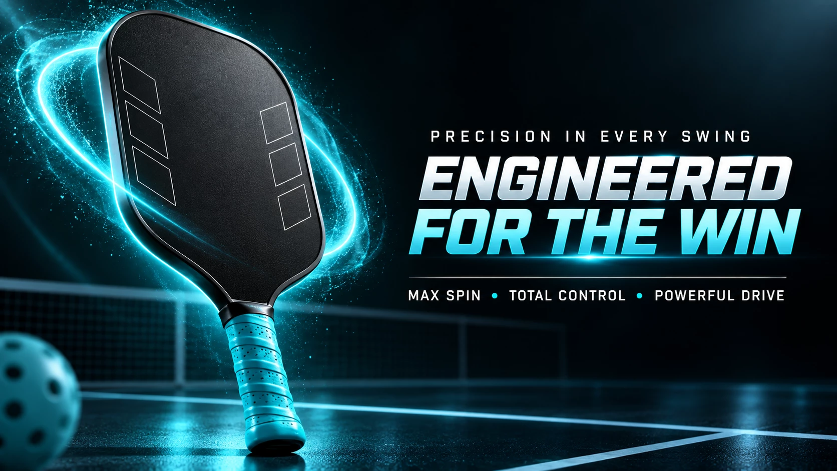 Spectre — precision in every swing, engineered for the win. Max spin, total control, powerful drive.