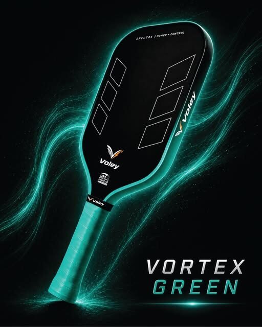 Voley Spectre pickleball paddle in Vortex Green